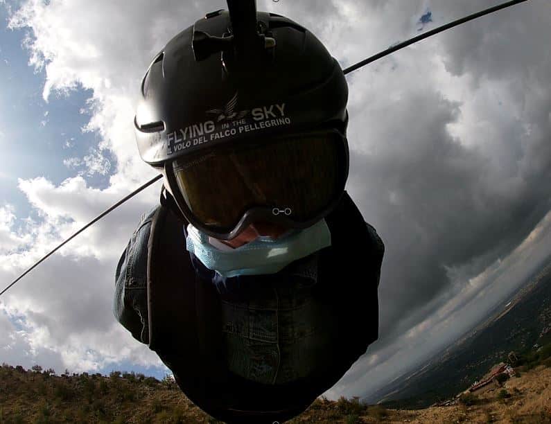 Il mio volo dell'angelo con il Flying in The Sky