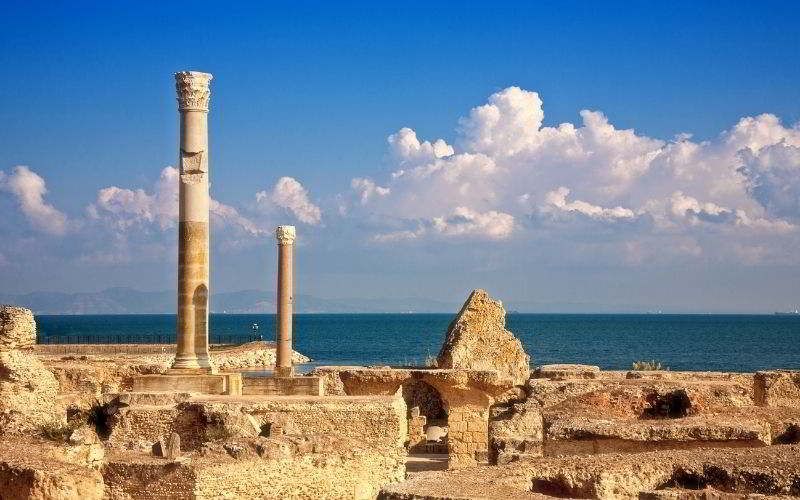 foto delle rovine di Cartagine